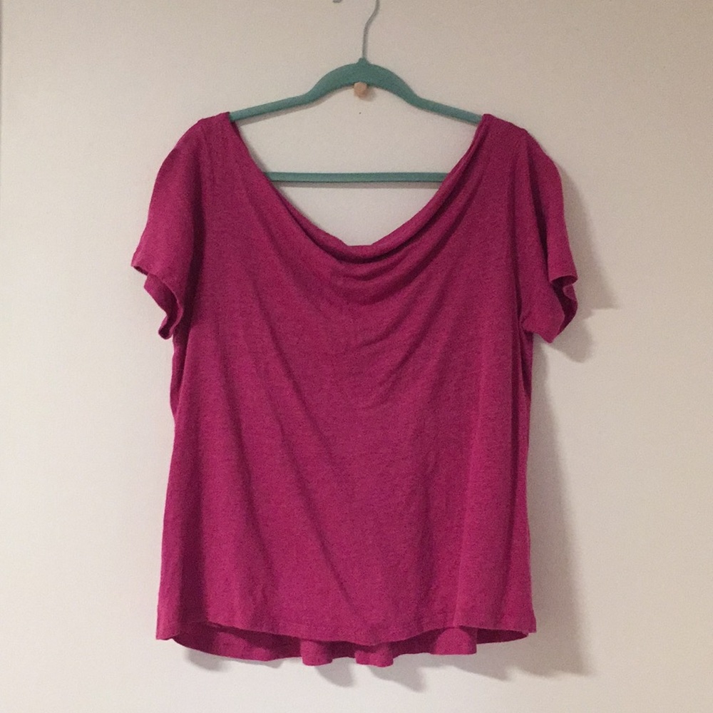 Magenta Top with back tie detail